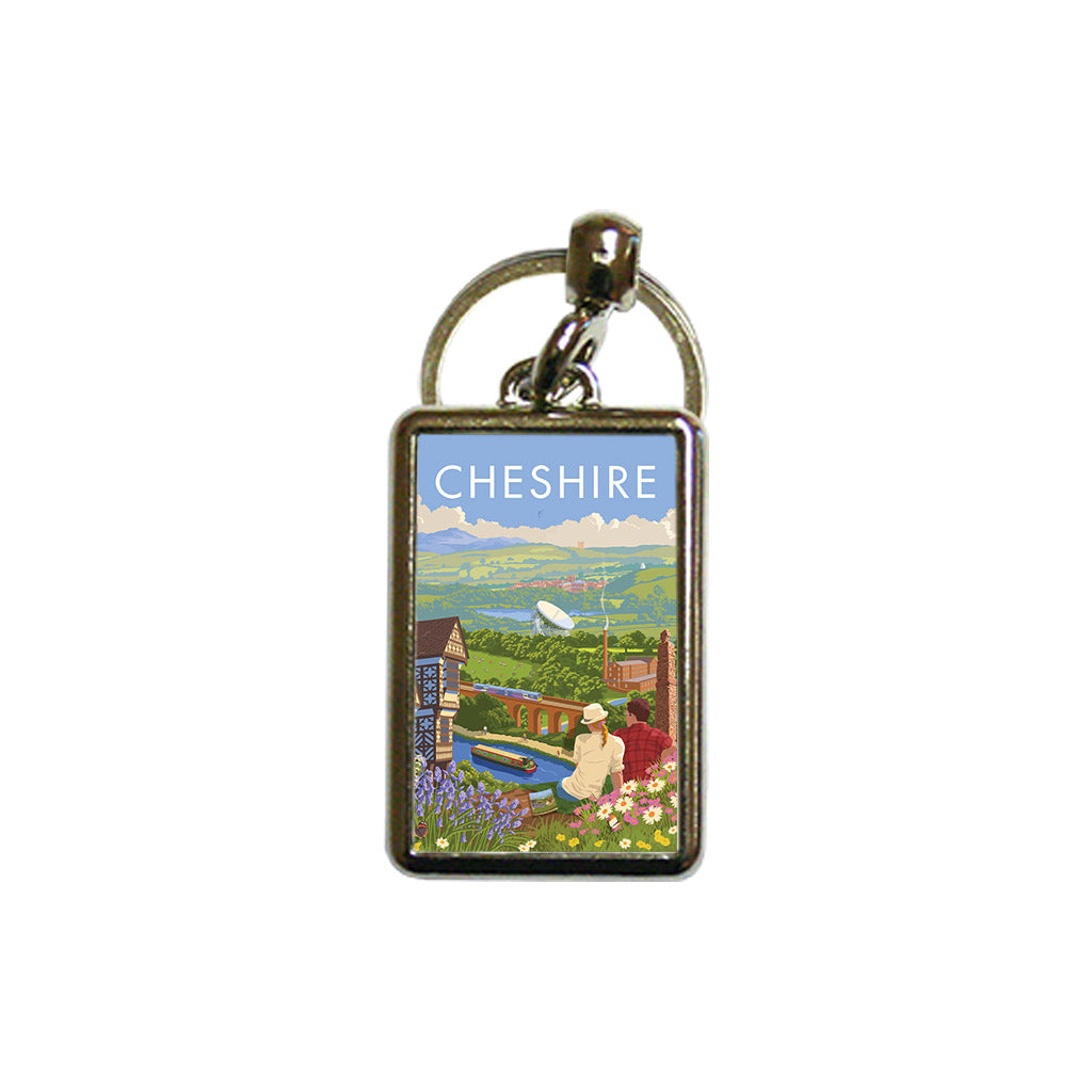 Cheshire Metal Keyring