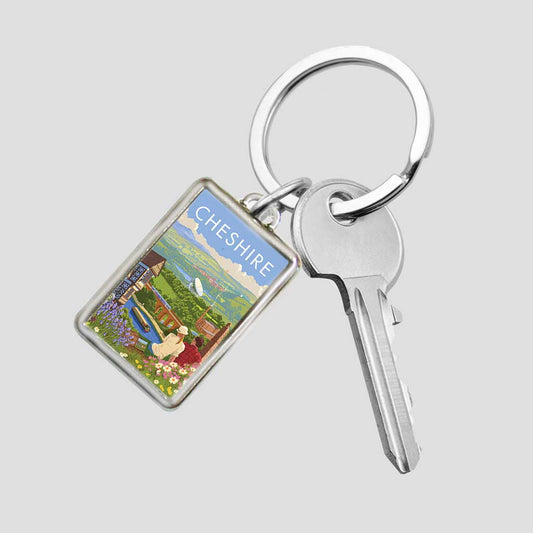 Cheshire Metal Keyring