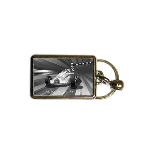 Auto Union Type D Metal Keyring