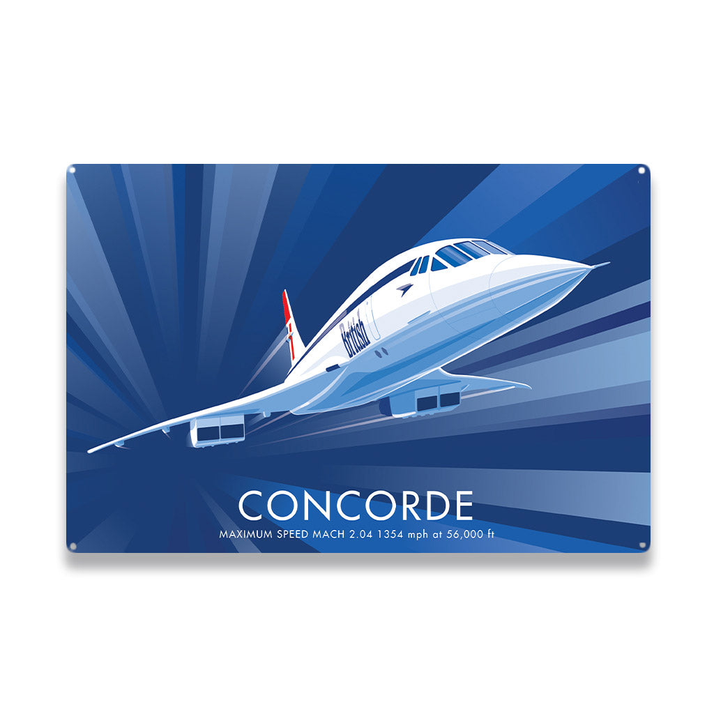Concorde Metal Sign