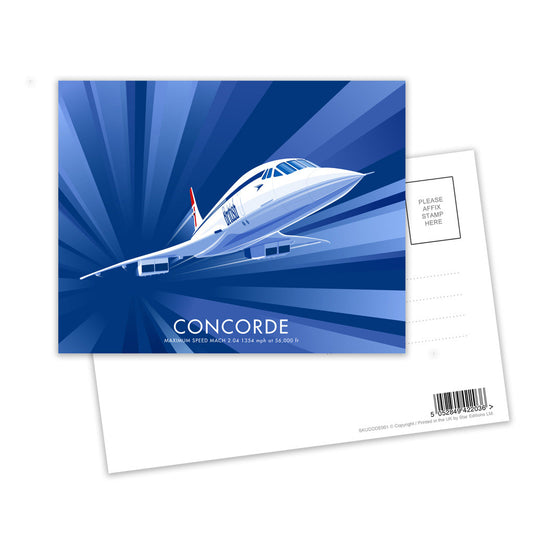 Concorde Postcard Pack of 8