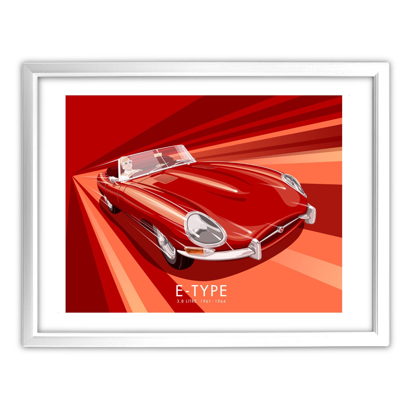Jag E-Type Art Print