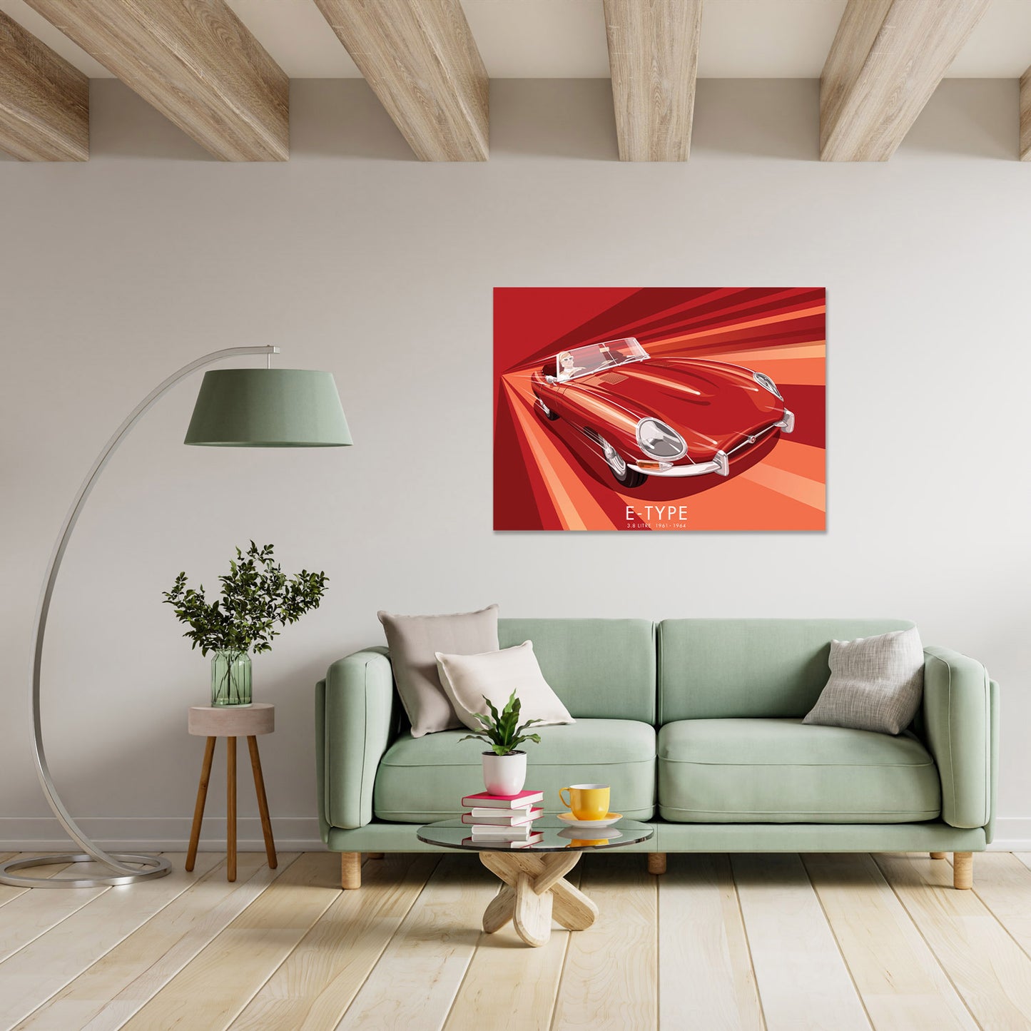 Jag E-Type Art Print