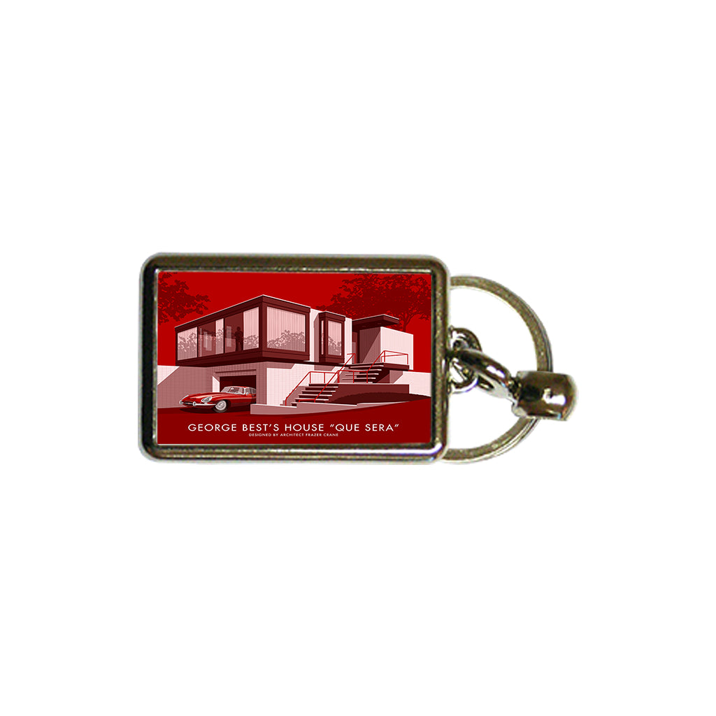 George Best's House Metal Keyring