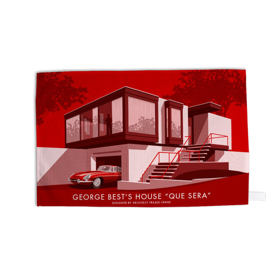 George Best's House Tea Towel