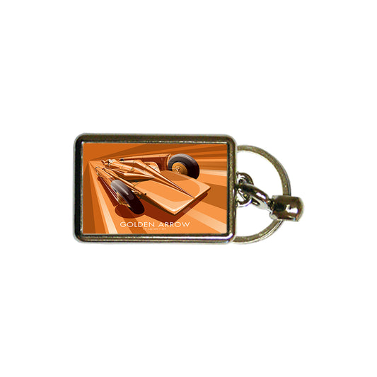 Golden Arrow Metal Keyring