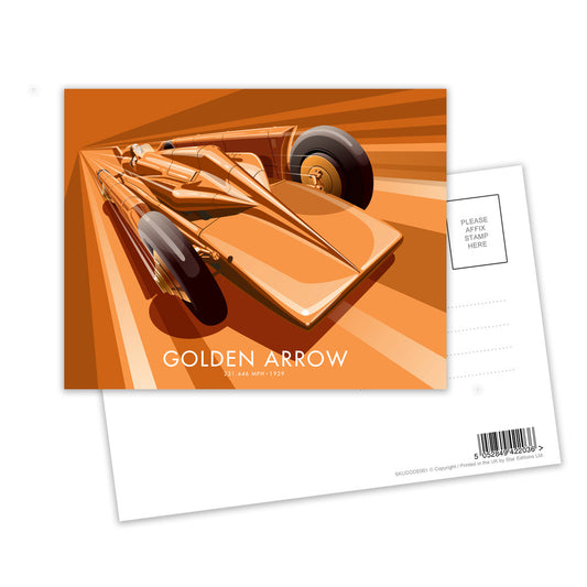 Golden Arrow Postcard Pack of 8