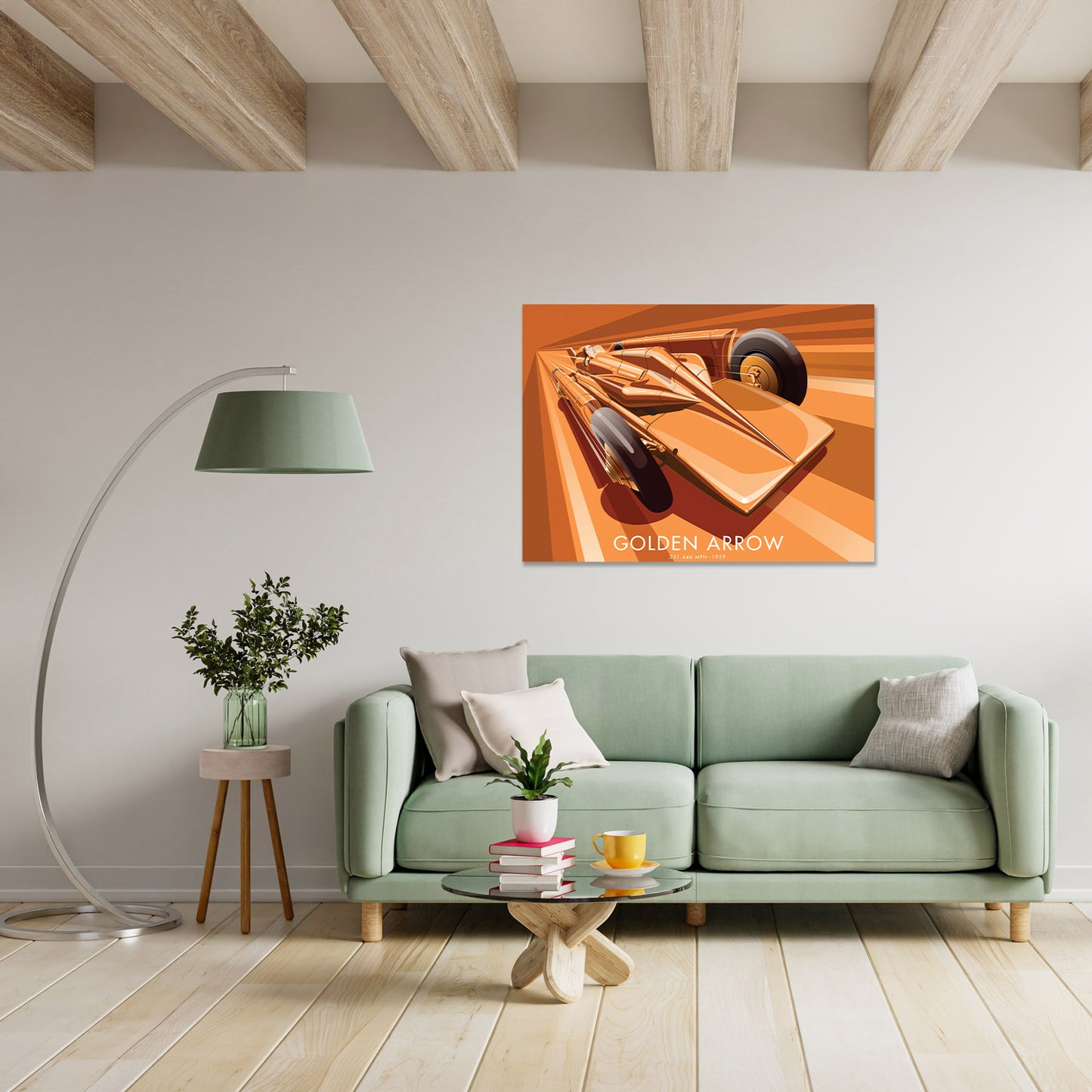 Golden Arrow Art Print