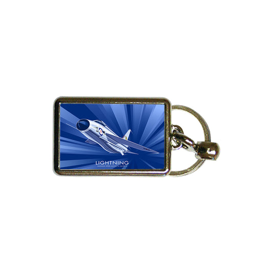 Lightning Metal Keyring