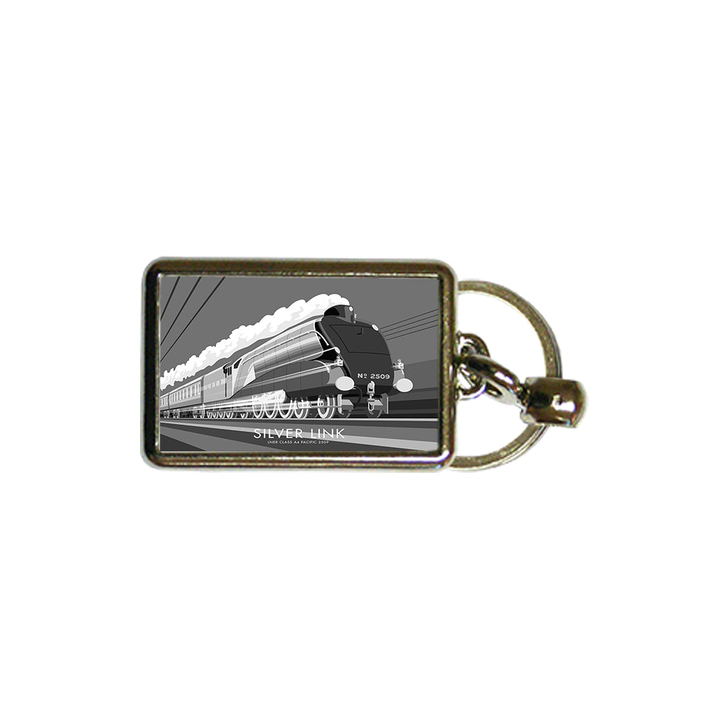 Silver Link Metal Keyring