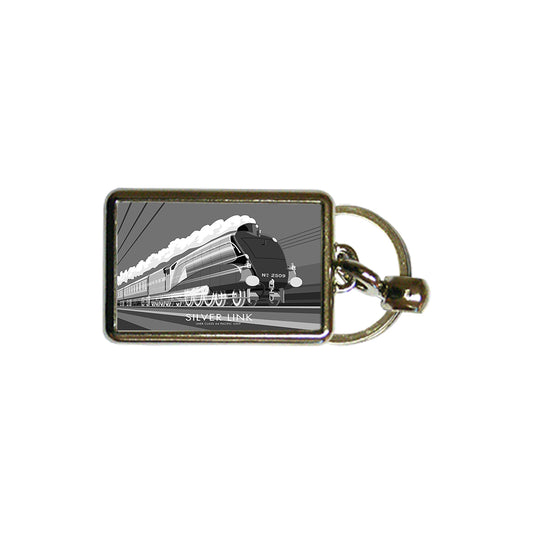 Silver Link Metal Keyring