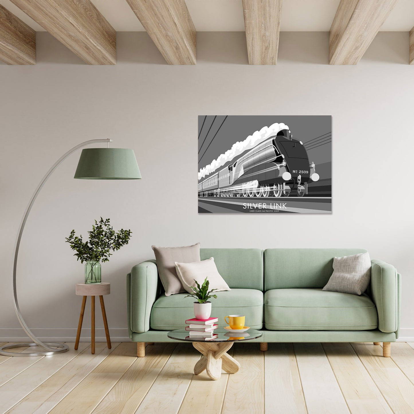 Silver Link Art Print