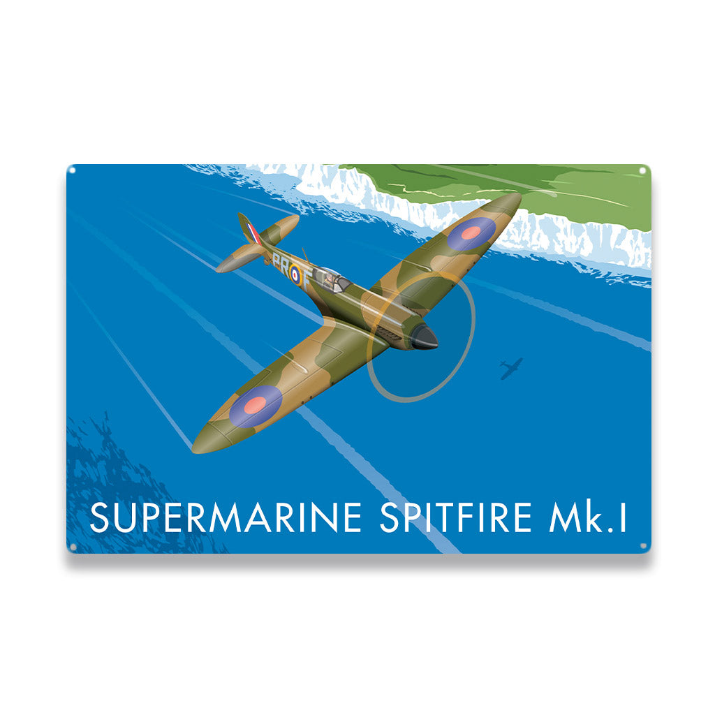 Supermarine Spitfire Metal Sign