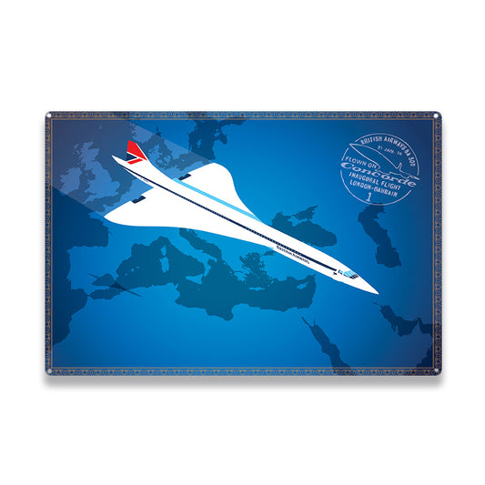 Concorde Metal Sign