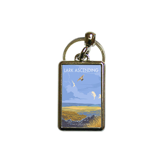 Lark Ascending Metal Keyring