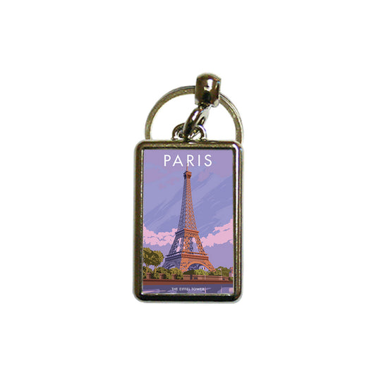 Paris, The Eiffel Tower Metal Keyring