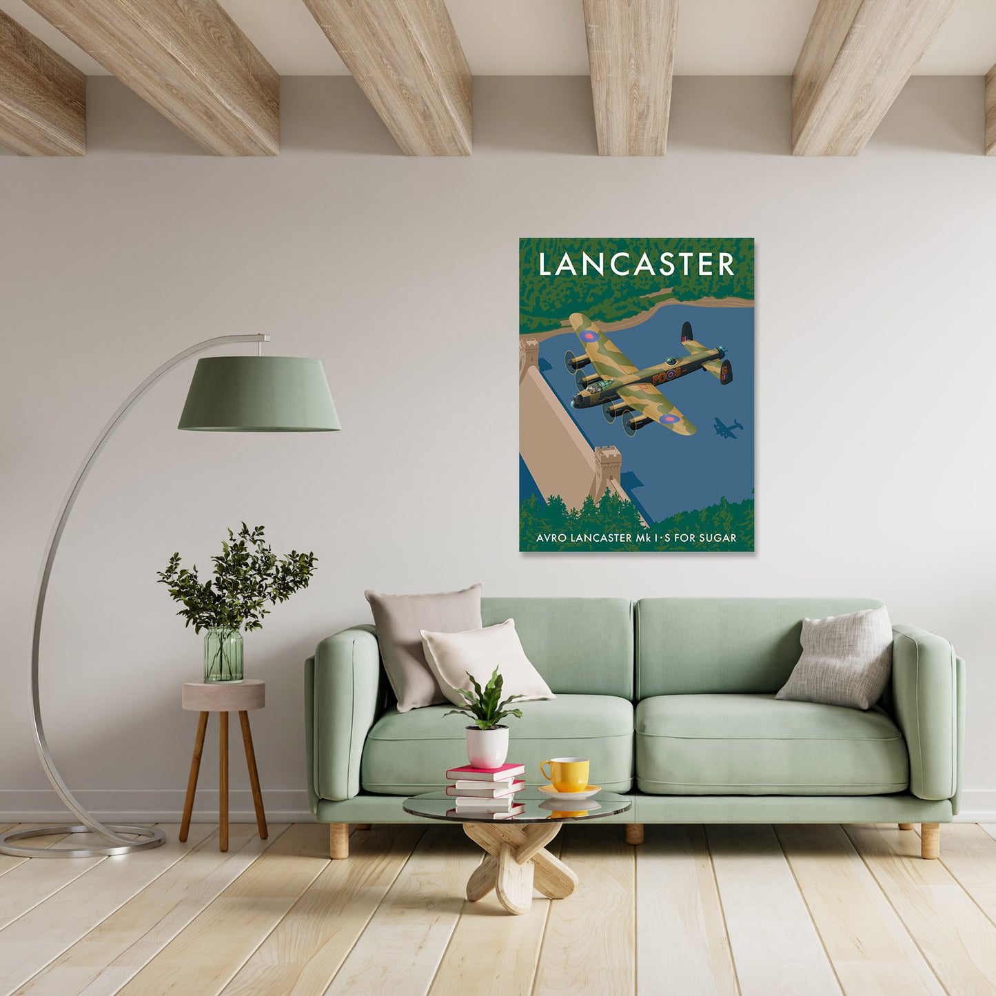 Lancaster, Avro Lancaster Mk 1 - S For Sugar Art Print