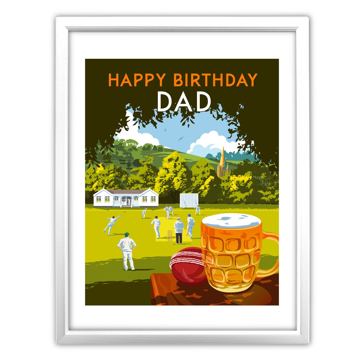 Happy Birthday Dad Art Print