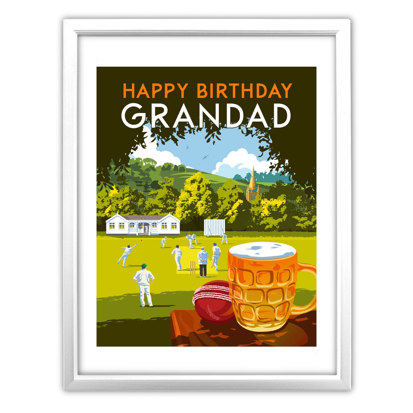 Happy Birthday Grandad Art Print