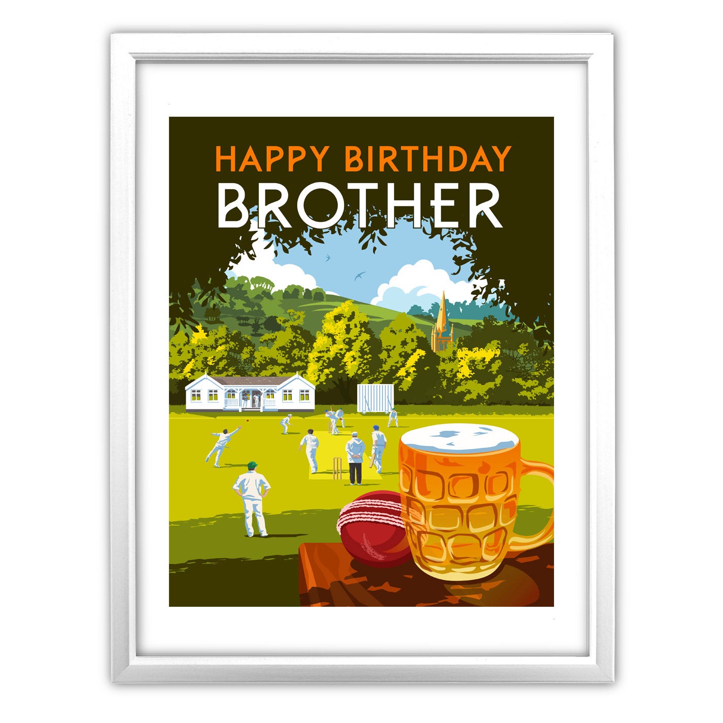 Happy Birthday Brother Art Print