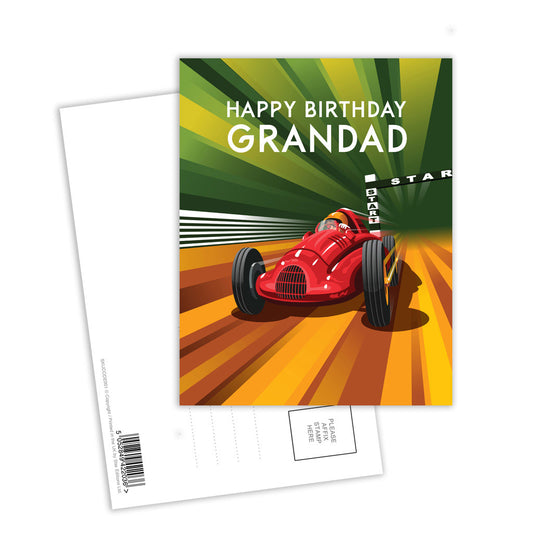 Happy Birthday Grandad Postcard Pack of 8