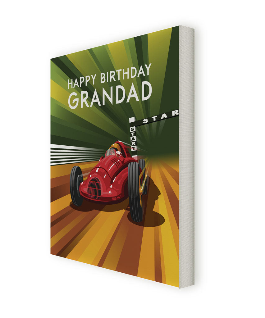 Happy Birthday Grandad Canvas