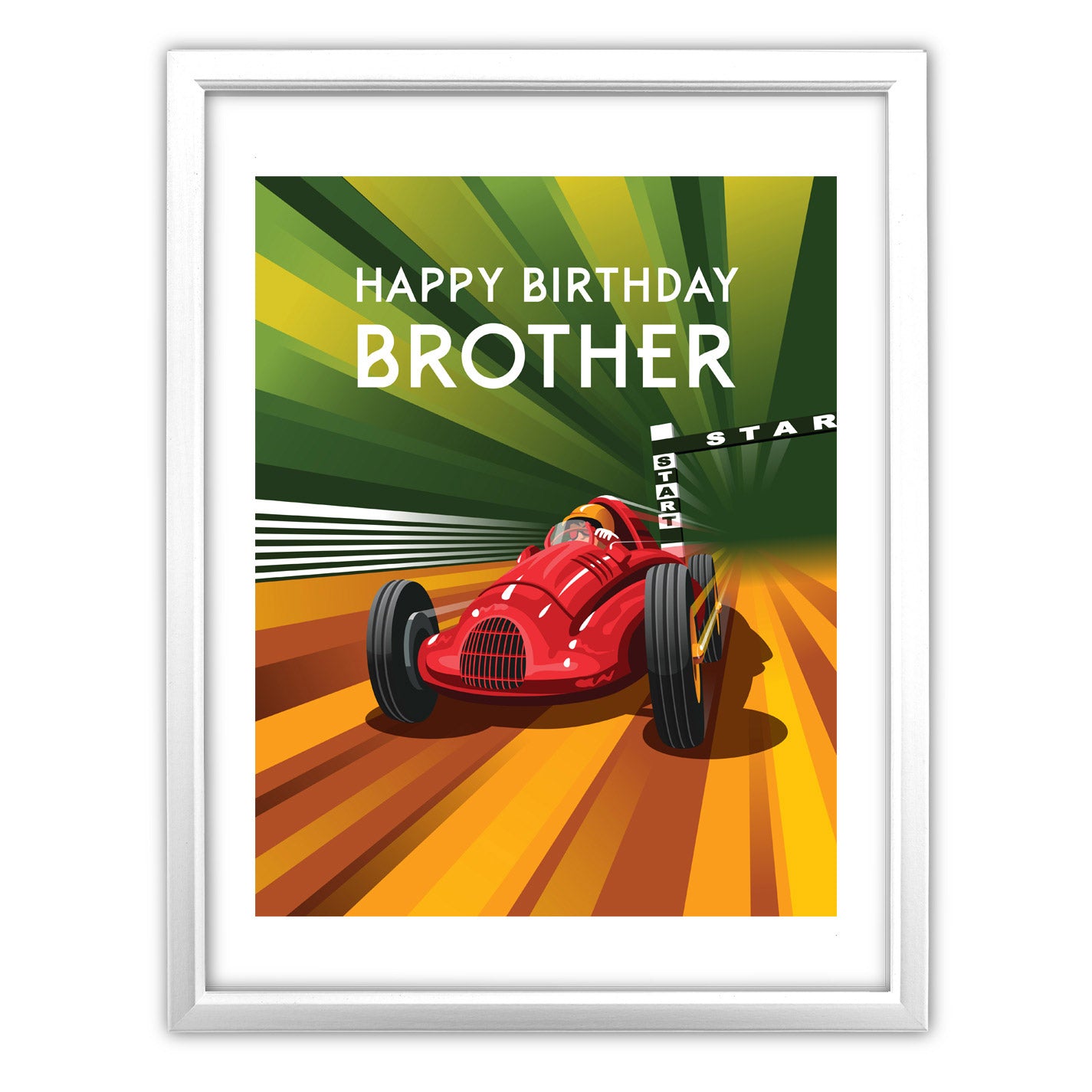 Happy Birthday Brother Art Print
