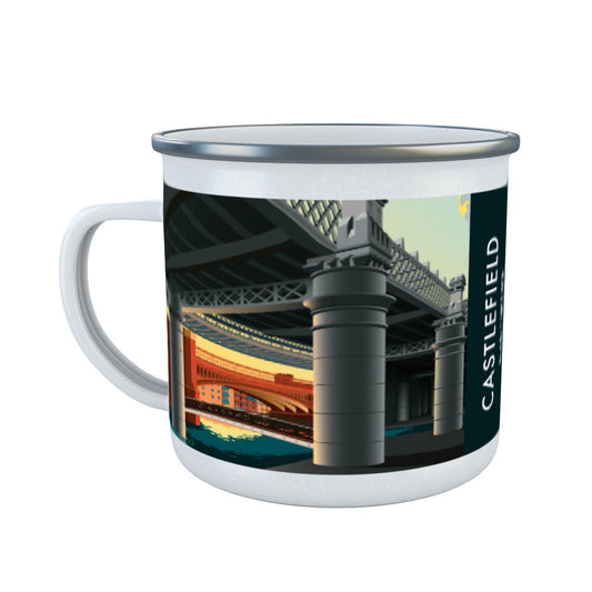 Castlefield, Manchester, Cheshire Enamel Mug