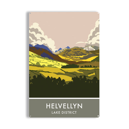 Helvellyn Metal Sign