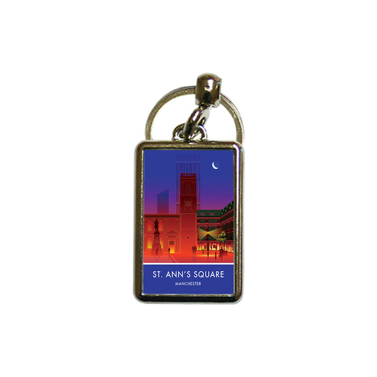 St Ann's Square, Manchester Metal Keyring