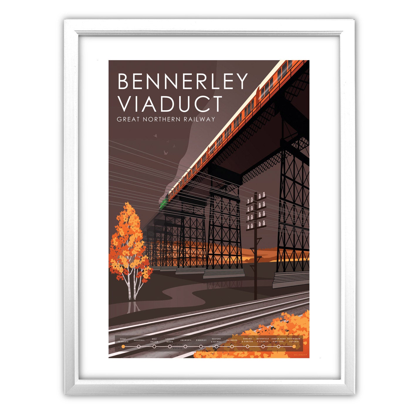 Bennerley Viaduct, GNR Art Print