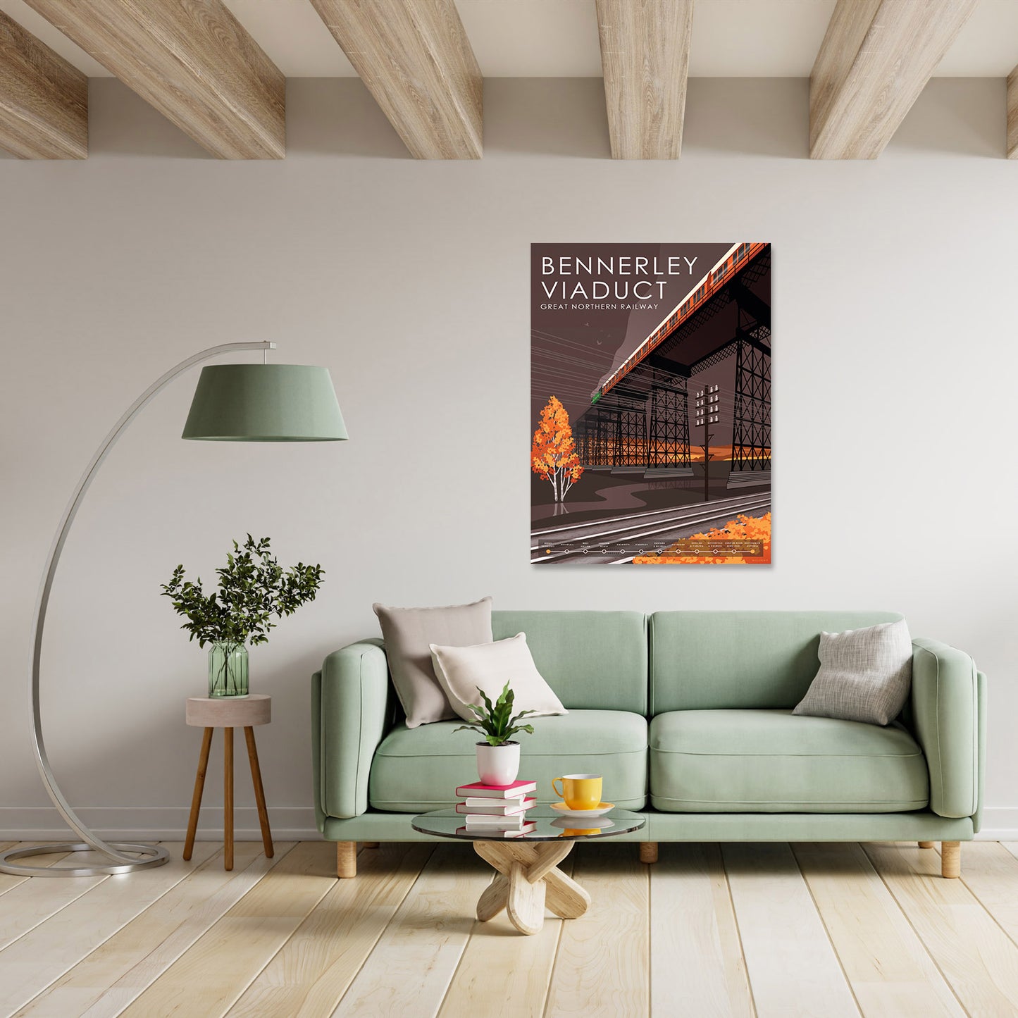 Bennerley Viaduct, GNR Art Print