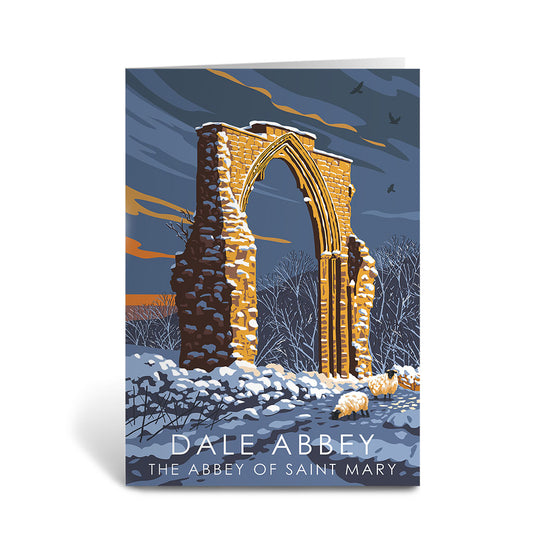 Dale Abbey, Saint Mary's Abbey Greeting Card 7x5