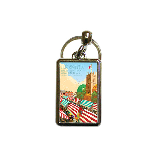 Ilkeston Market Metal Keyring