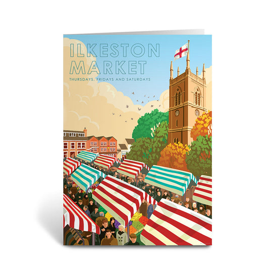 Ilkeston Market Greeting Card 7x5