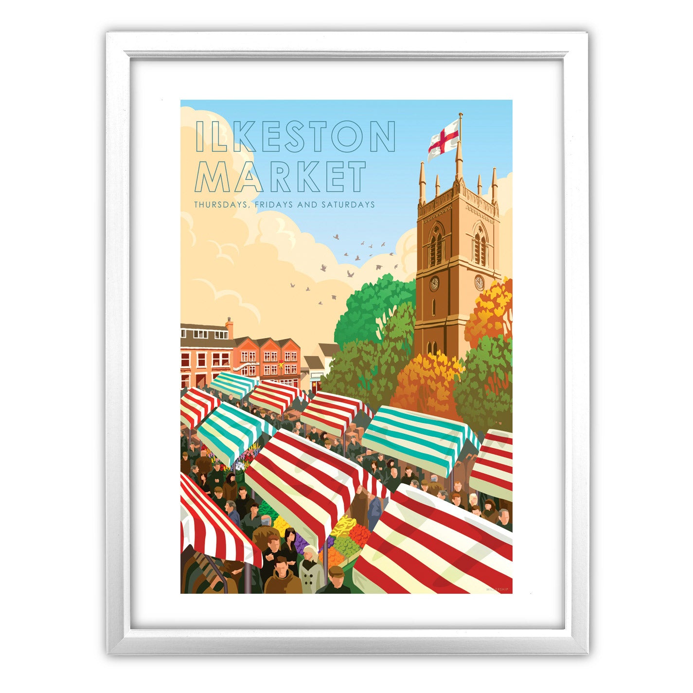 Ilkeston Market Art Print