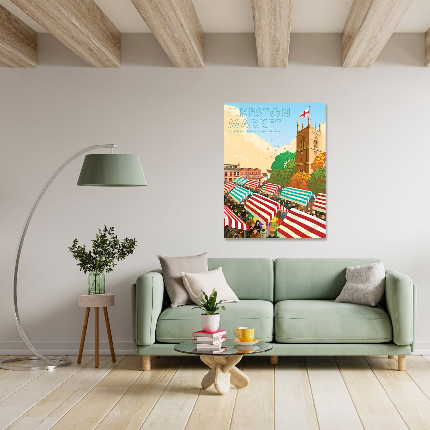 Ilkeston Market Art Print