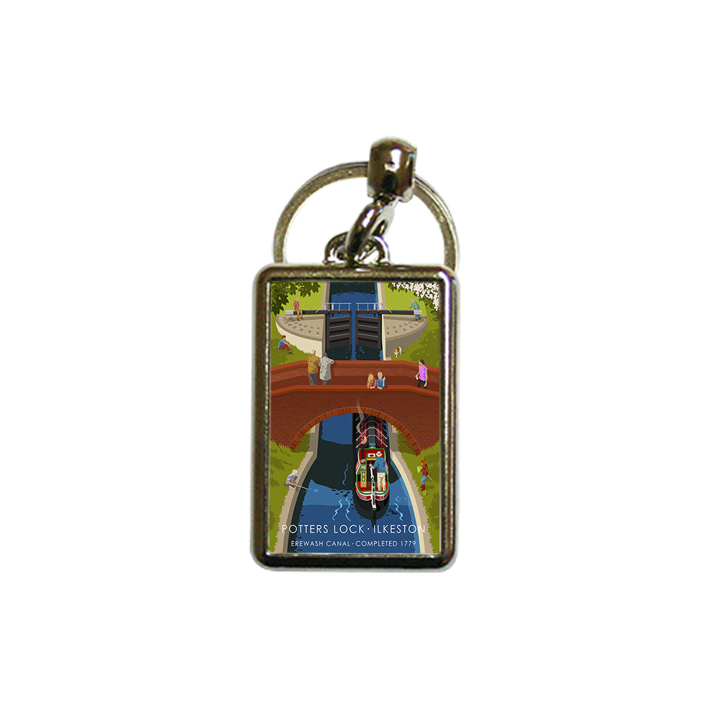 Potters Lock, Ilkeston Metal Keyring