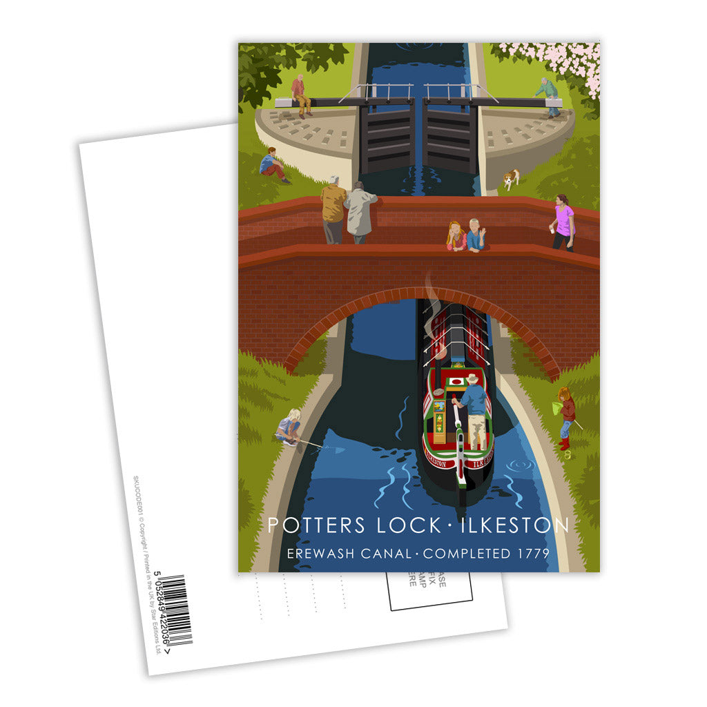 Potters Lock, Ilkeston Postcard Pack of 8