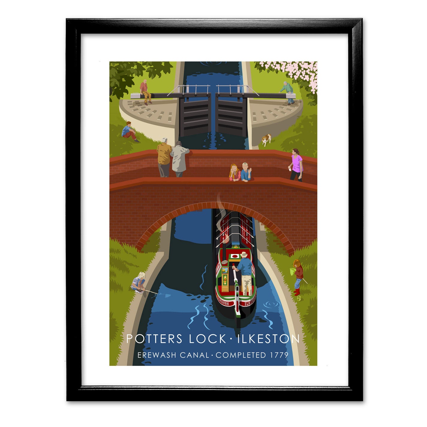 Potters Lock, Ilkeston Art Print