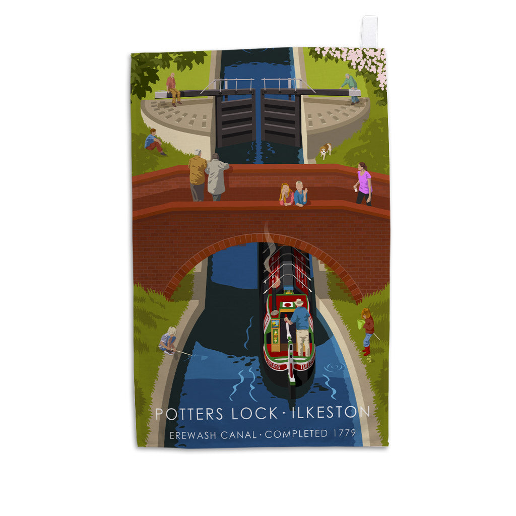 Potters Lock, Ilkeston Tea Towel