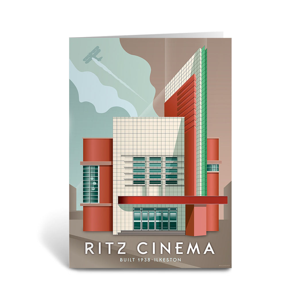 Ritz Cinema, Ilkeston Greeting Card 7x5