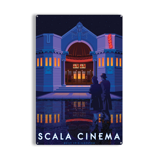 Scala Cinema, Ilkeston Metal Sign
