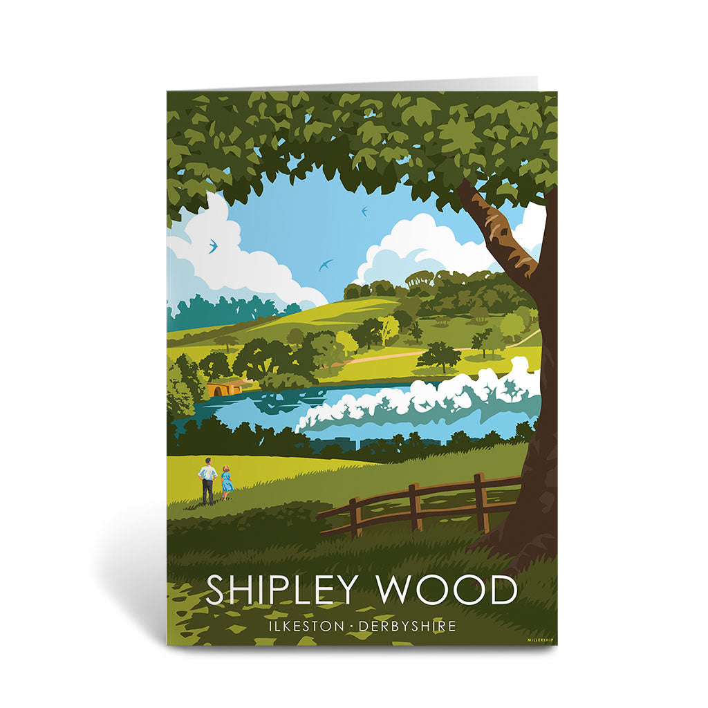 Shipley Wood, Ilkeston Greeting Card 7x5