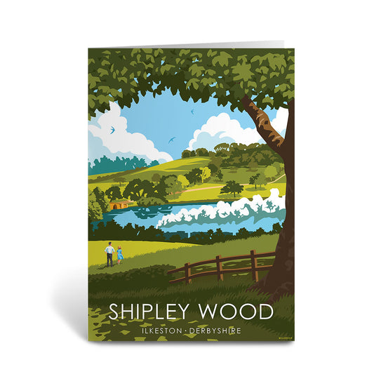 Shipley Wood, Ilkeston Greeting Card 7x5