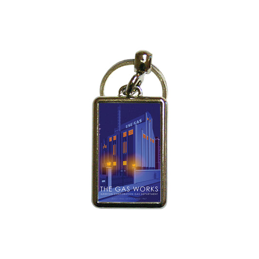 The Gas Works Ilkeston Metal Keyring