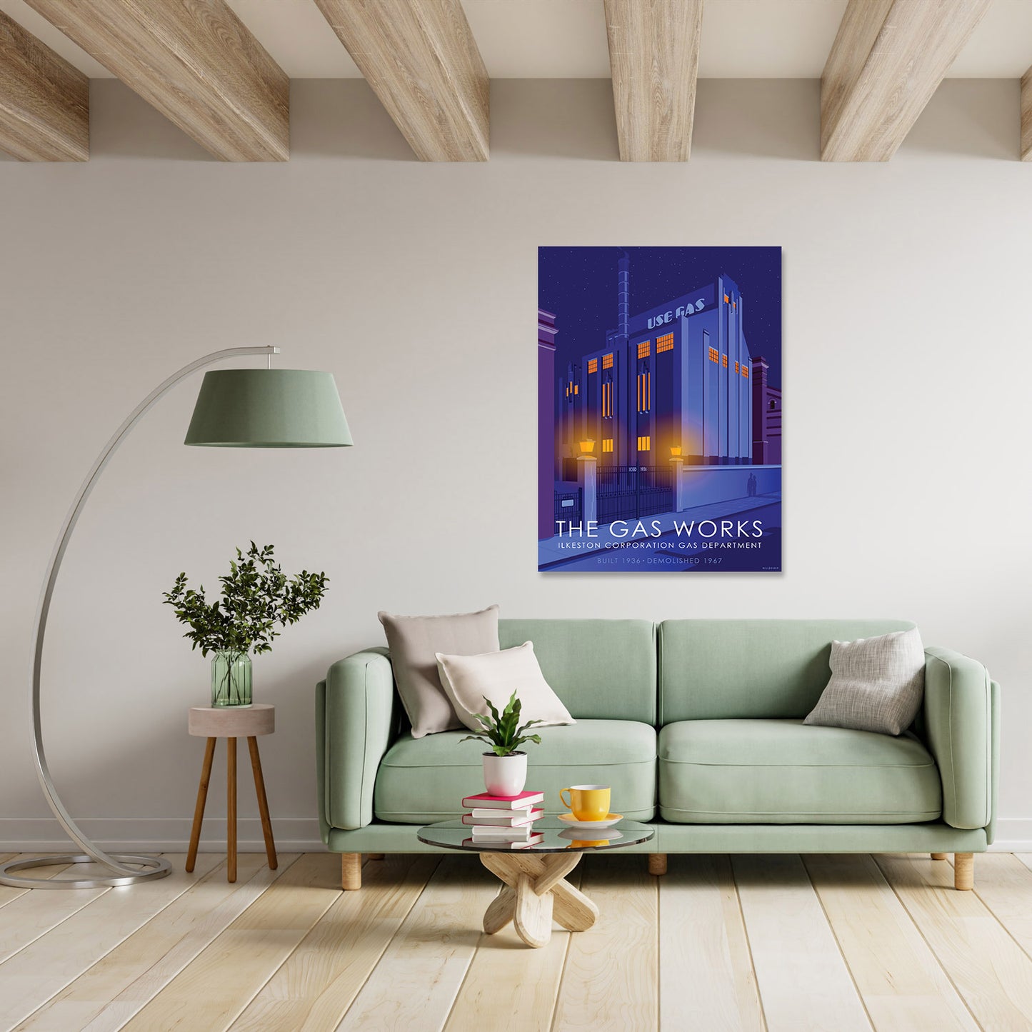 The Gas Works Ilkeston Art Print