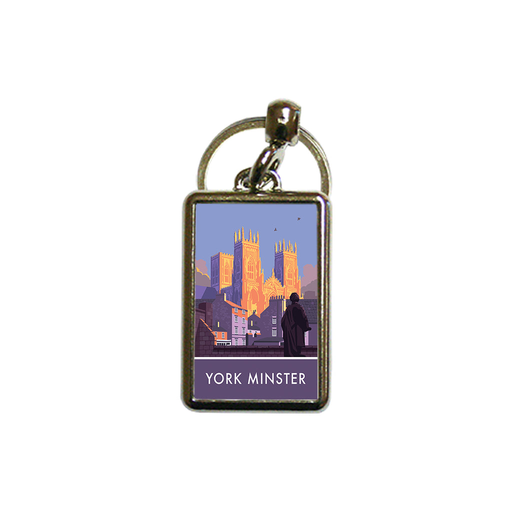 York Minister Metal Keyring