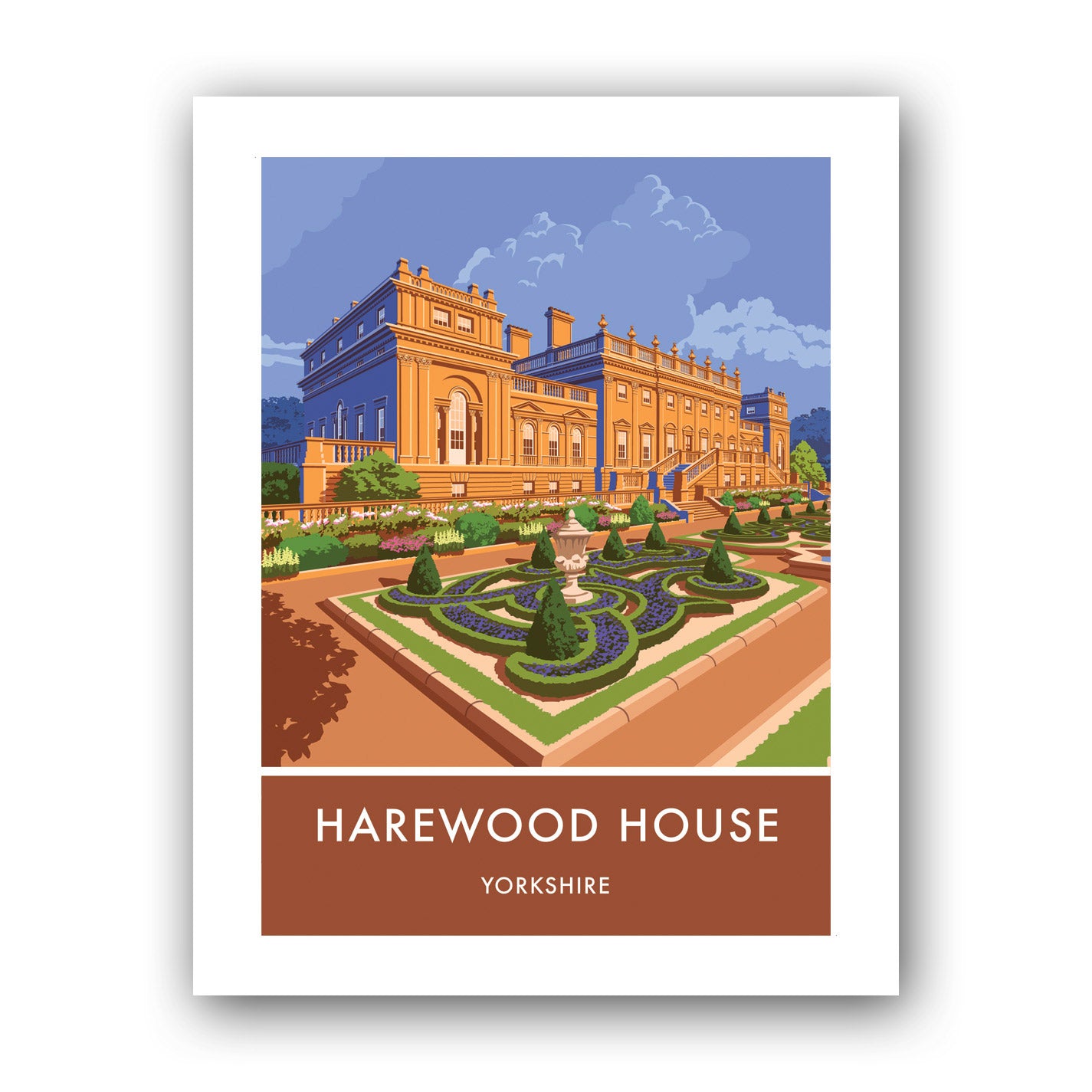Harewood House, Yorkshire Art Print