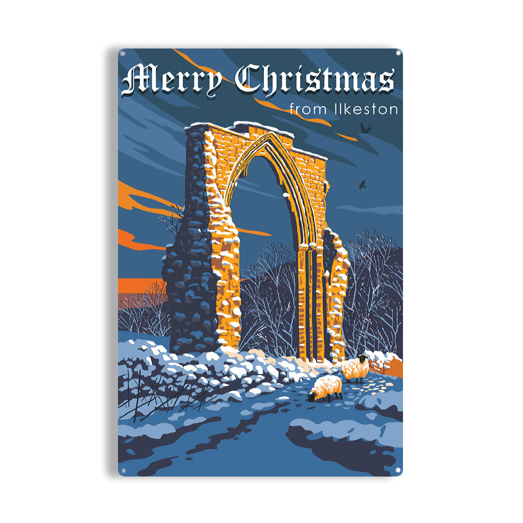 Merry Christmas from Ilkeston Metal Sign